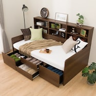 棚・引き出し付きデイベッド(ジオ)