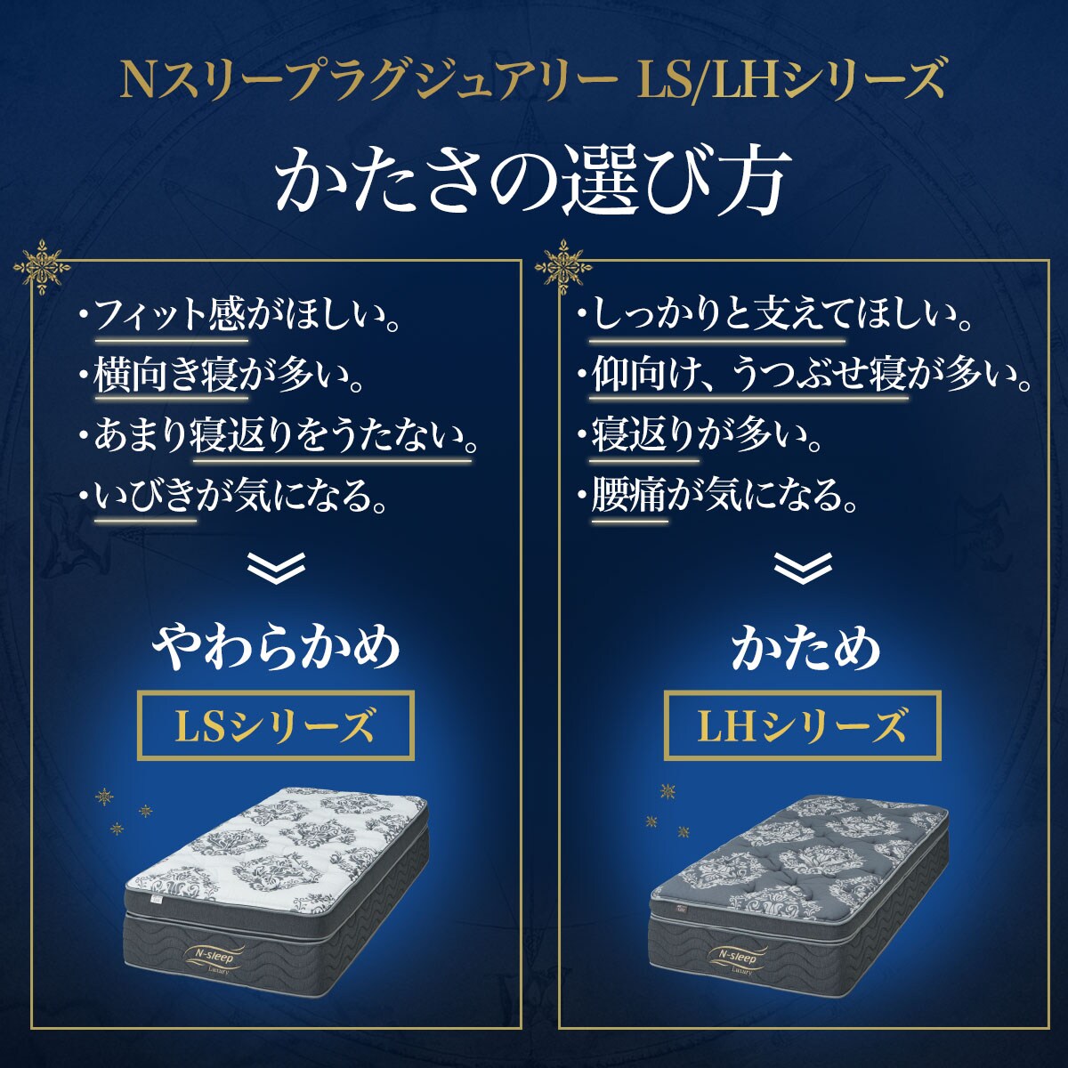 クイーンマットレス(Nスリープラグジュアリー LS2 SS)通販
