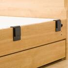 【非課税】電動シングルベッドフレーム+マットレス+サイドガード2本セット(メリッサ3 DR 2M02 LBR/NスリープE1-03VB) 14枚目画像