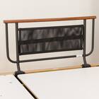 【非課税】電動シングルベッドフレーム+マットレス+サイドガード2本セット(メリッサ3 DR 2M02 LBR/NスリープE1-03VB) 21枚目画像