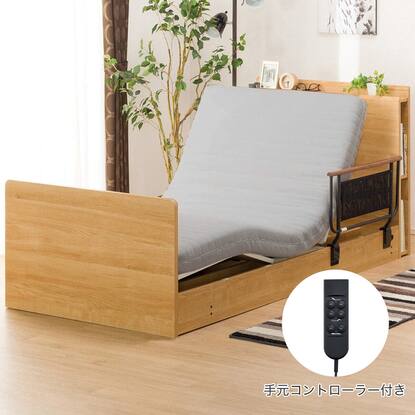 非課税】電動シングルベッドフレーム+マットレスセット(カイト3 2M02  