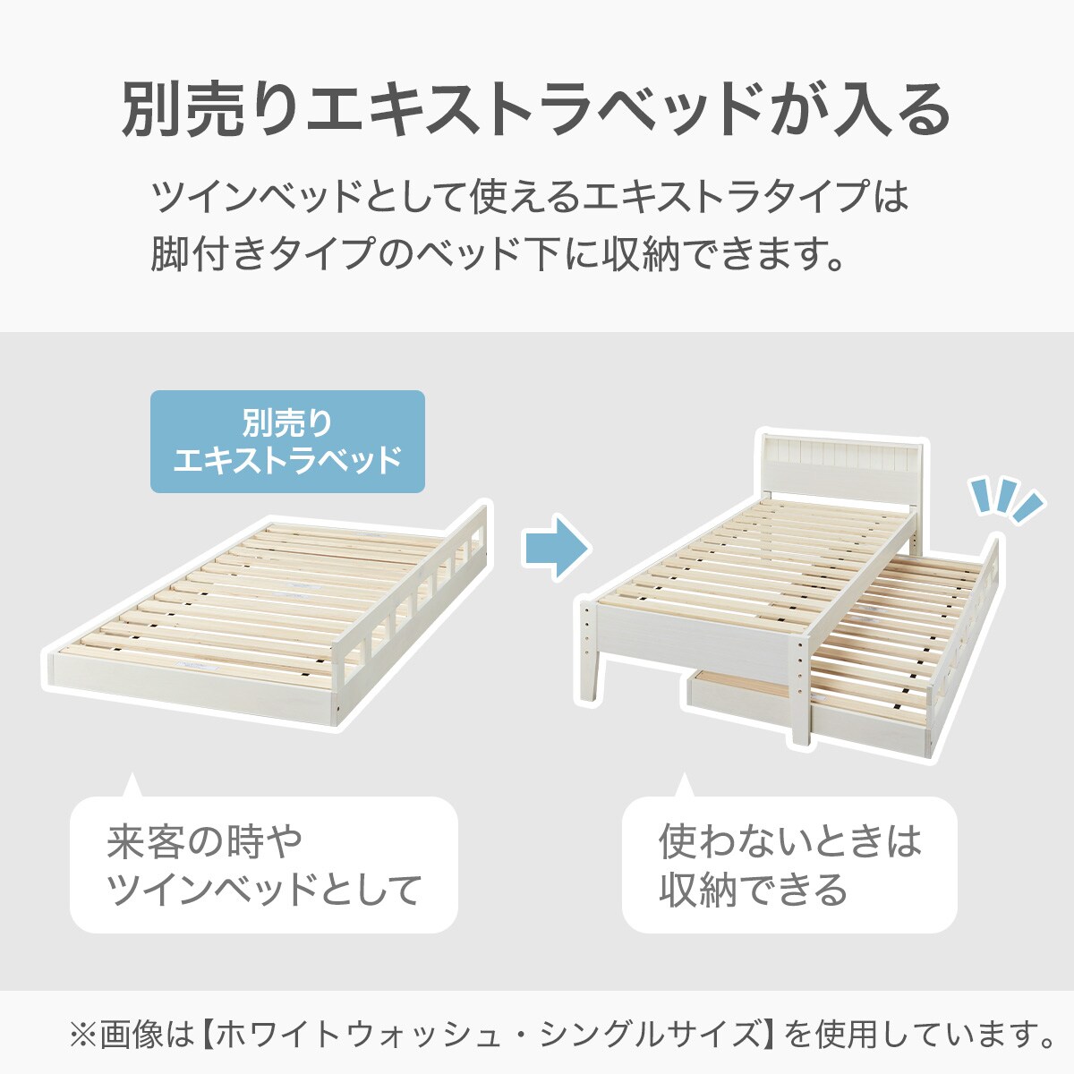 すのこセミダブルベッドフレーム(SP401 スピース3 SL MBR) | ニトリ