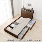 棚・コンセント・照明付きセミダブルベッドフレーム(KB MBR 引出付き/すのこ) 3枚目画像