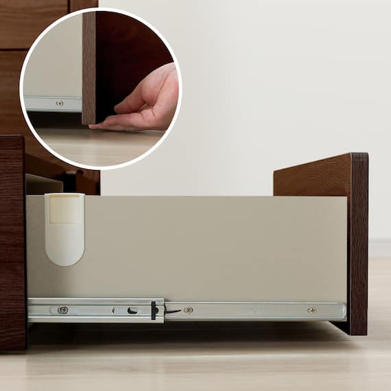 棚・コンセント・照明付きセミダブルベッドフレーム(KB MBR 引出付き/すのこ) 12枚目画像