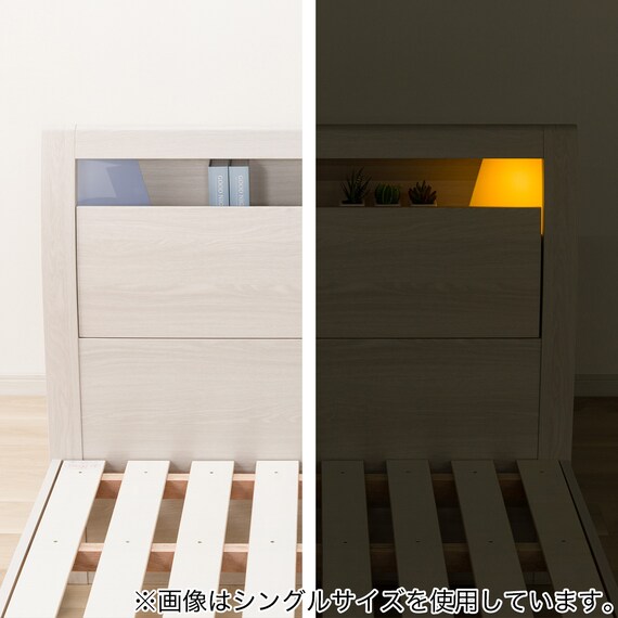 すのこダブルベッドフレーム(KB WW ST) 13枚目画像