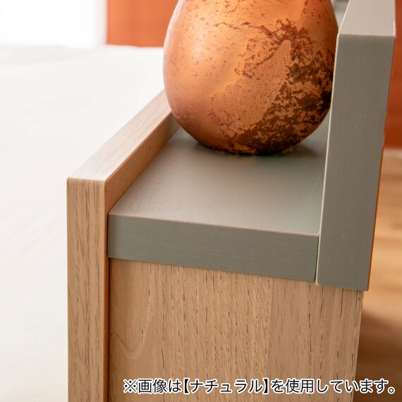 セミダブル コンセント棚付きチェストベッド (ストカトーレアイボリー) 5枚目画像