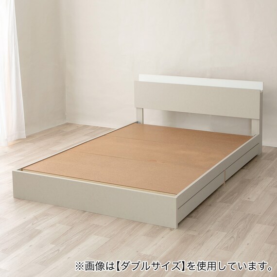 セミダブル コンセント棚付きチェストベッド (ストカトーレアイボリー) 14枚目画像