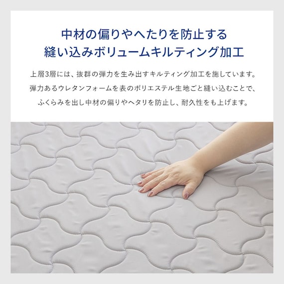 ボンネルマットレス(ROM クイーン グレー) 6枚目画像