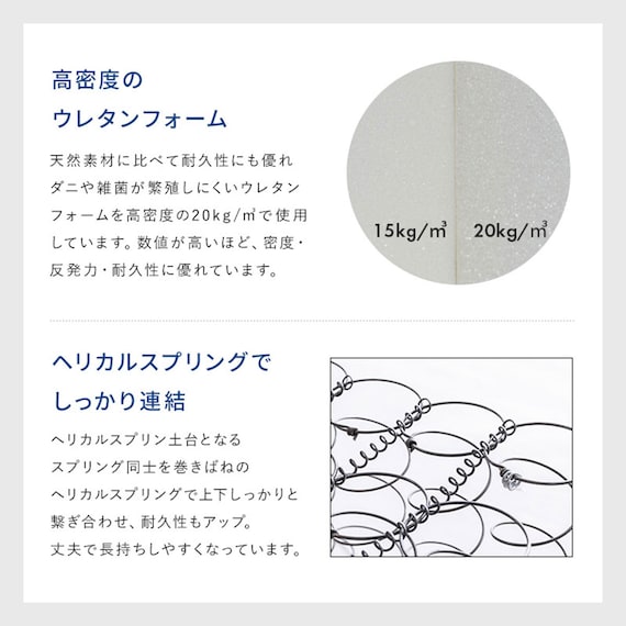 ボンネルマットレス(ROM クイーン グレー) 10枚目画像