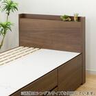 【大容量収納×棚・コンセント付き】チェストベッド + マットレスセット シングル (N-ジオT2 40M-S すのこ MBR2/U3-03 EM) 21枚目画像