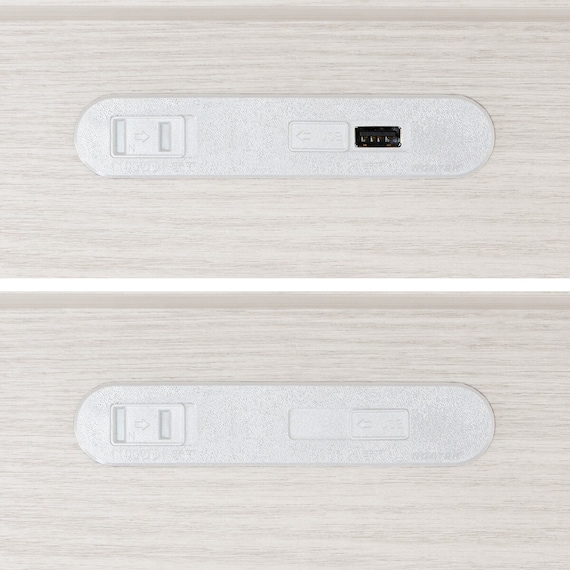 【大容量収納×棚・コンセント付き】チェストベッドフレーム シングル (N-ジオT2 40M-S すのこ WW) 21枚目画像