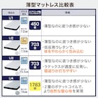 【大容量収納×棚・コンセント付き】チェストベッド + マットレスセット シングル (N-ジオT2 40M-S すのこ GW/U3-03 EM) 3枚目画像