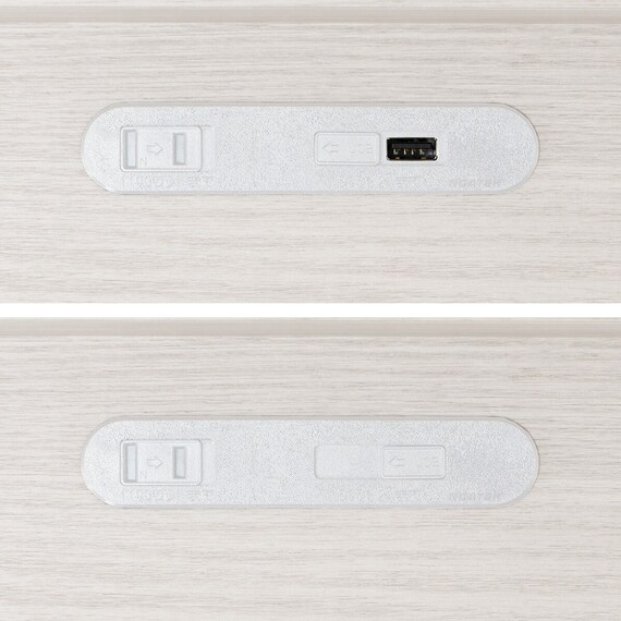 【大容量収納×棚・コンセント付き】セミダブルチェストベッドフレーム (N-ジオT2 40M-S すのこ WW) 21枚目画像