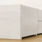 【大容量収納×棚・コンセント付き】セミダブルチェストベッドフレーム (N-ジオT2 40M-S すのこ WW) 24枚目画像