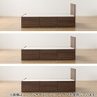 【大容量収納×棚・コンセント付き】チェストベッドフレーム ダブル (N-ジオT2 40M-S すのこ MBR2) 11枚目画像