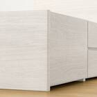 【大容量収納×棚・コンセント付き】チェストベッドフレーム ダブル (N-ジオT2 40M-S すのこ WW) 24枚目画像