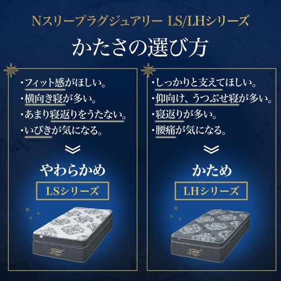 セミシングルマットレス(Nスリープラグジュアリー LS1) 9枚目画像