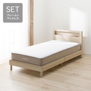  【選べるマットレス】すのこベッドフレームセット(ヘンリック KD)