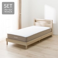 【選べるマットレス】すのこベッドフレームセット(ヘンリック KD)