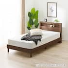 シングルベッドフレーム(ヘンリック 棚・コンセント付き KD MBR) 1枚目画像