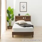 シングルベッドフレーム(ヘンリック 棚・コンセント付き KD MBR) 2枚目画像