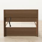 シングルベッドフレーム(ヘンリック 棚・コンセント付き KD MBR) 3枚目画像