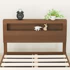 シングルベッドフレーム(ヘンリック 棚・コンセント付き KD MBR) 5枚目画像