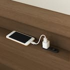 シングルベッドフレーム(ヘンリック 棚・コンセント付き KD MBR) 9枚目画像