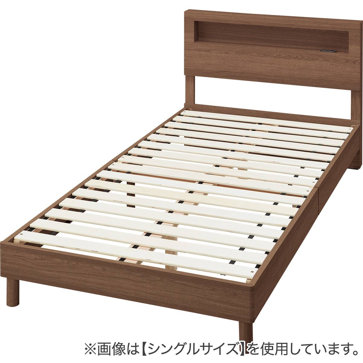 セミダブル すのこベッドフレームマットレスセット(ヘンリック KD MBR