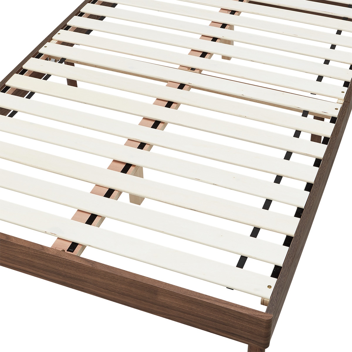 セミダブルベッドフレーム(ヘンリック 棚・コンセント付き MBR