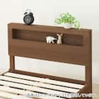 セミダブルベッドフレーム(ヘンリック 棚・コンセント付き MBR) 4枚目画像