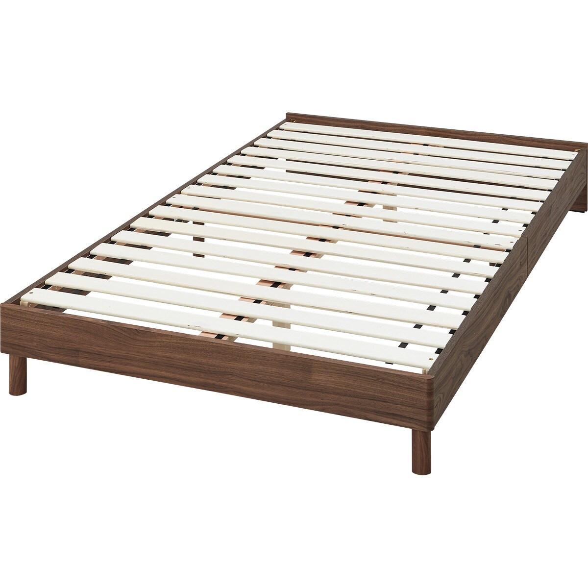 セミダブルベッドフレーム(ヘンリック 棚・コンセント付き MBR