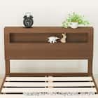 セミダブルベッドフレーム(ヘンリック 棚・コンセント付き MBR) 5枚目画像