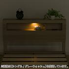 セミダブルベッドフレーム(ヘンリック 棚・コンセント付き MBR) 6枚目画像