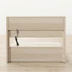 シングルベッドフレーム(ヘンリック 棚・コンセント付き KD GW) 3枚目画像