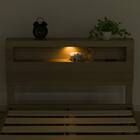 シングルベッドフレーム(ヘンリック 棚・コンセント付き KD GW) 6枚目画像