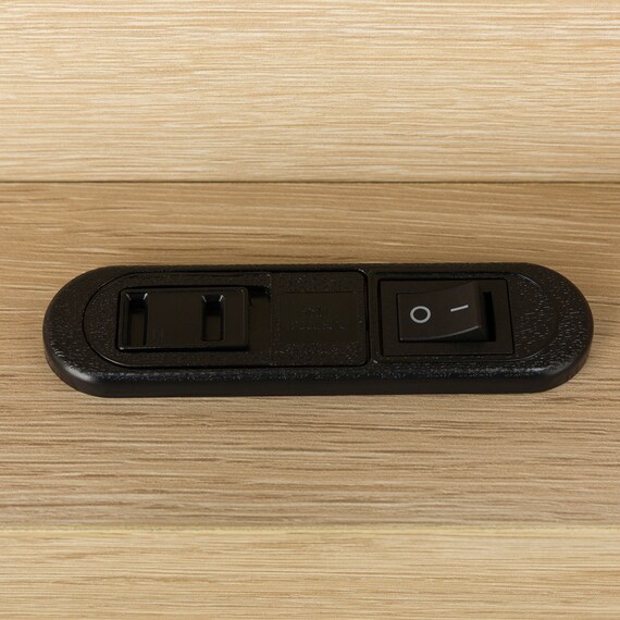 シングルベッドフレーム(ヘンリック 棚・コンセント付き KD GW) 8枚目画像