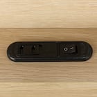 シングルベッドフレーム(ヘンリック 棚・コンセント付き KD GW) 8枚目画像