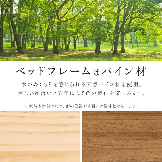 シングル 頑丈畳ベッド (棚コンセント付き LBR/GR) 8枚目画像