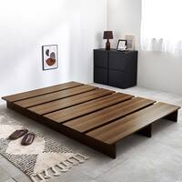 セミダブル お部屋を広く見せるステージベッド (幅140cm BR)