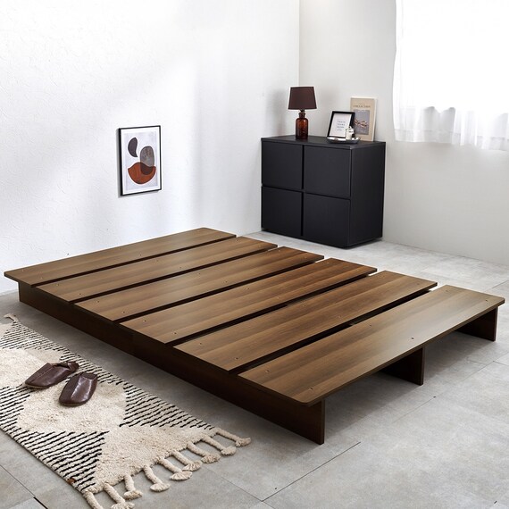 セミダブル お部屋を広く見せるステージベッド (幅140cm BR) 1枚目画像