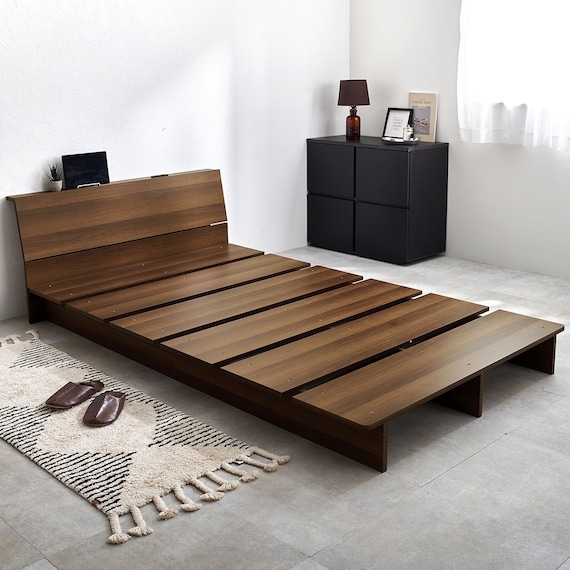 シングル お部屋を広く見せるステージベッド (ヘッド付き幅120cm BR) 1枚目画像