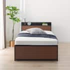 チェストベッドフレーム シングル (CL402 棚・コンセント付き MBR/BK) 7枚目画像