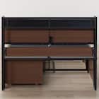 チェストベッドフレーム シングル (CL402 棚・コンセント付き MBR/BK) 10枚目画像