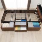 チェストベッドフレーム シングル (CL402 棚・コンセント付き MBR/BK) 12枚目画像