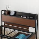 チェストベッドフレーム シングル (CL402 棚・コンセント付き MBR/BK) 13枚目画像