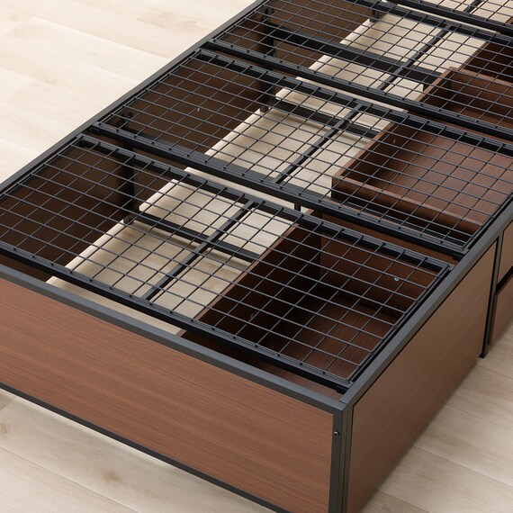 チェストベッドフレーム シングル (CL402 棚・コンセント付き MBR/BK) 14枚目画像