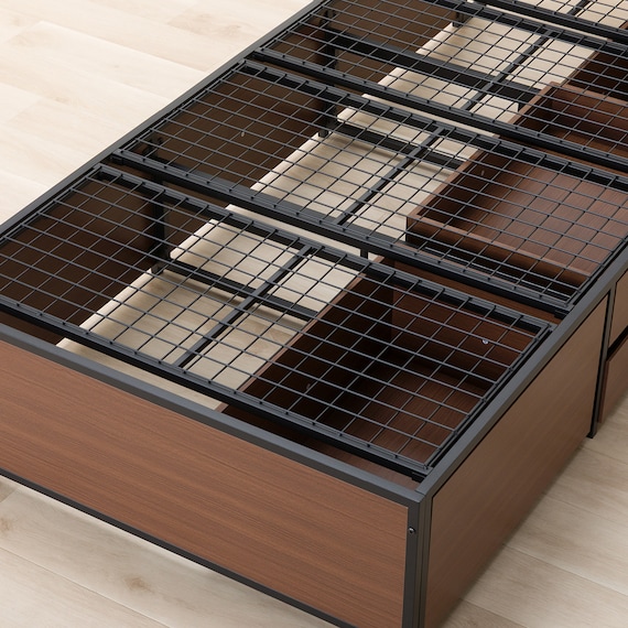 チェストベッドフレーム シングル (CL402 棚・コンセント付き MBR/BK) 14枚目画像