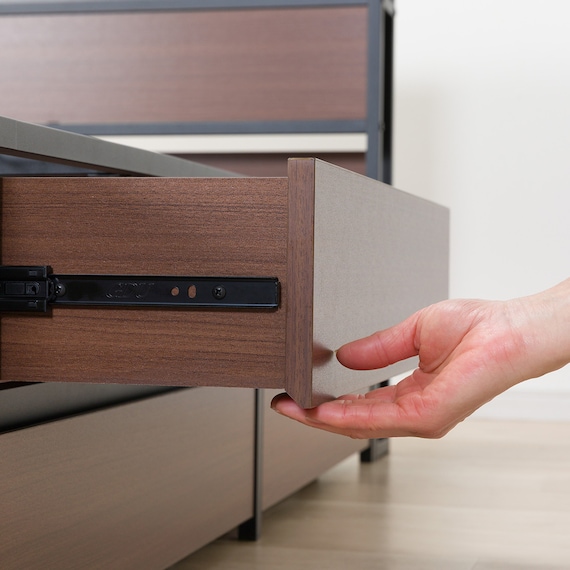 チェストベッドフレーム シングル (CL402 棚・コンセント付き MBR/BK) 17枚目画像