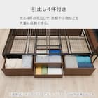 シングルベッドフレーム(CL402 収納・コンセント付き WW/WH) 3枚目画像